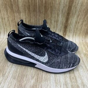 Nike Air Max Flyknit Racer Women's Size 9 Black White Oreo Sneakers DM9073-001